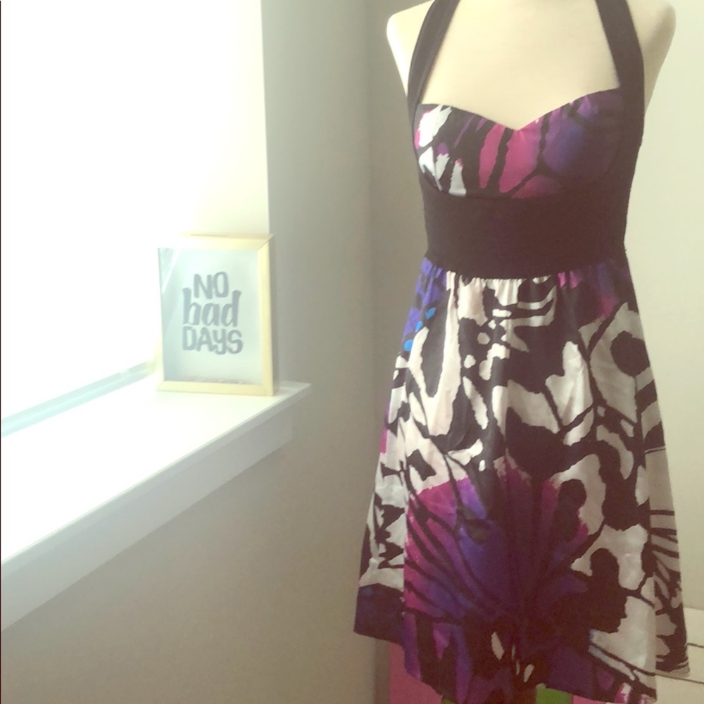 2B Bebe multi colored dress SMALL